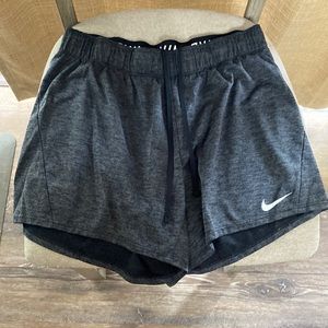 Black and grey shorts
